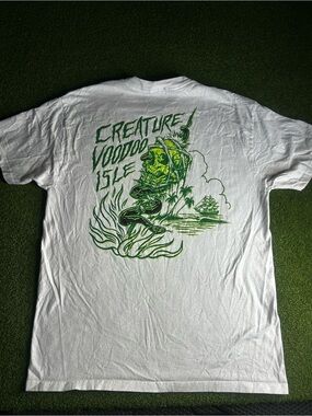 Creature Voodoo Isle Graphic Short Sleeve Tee - White/Green